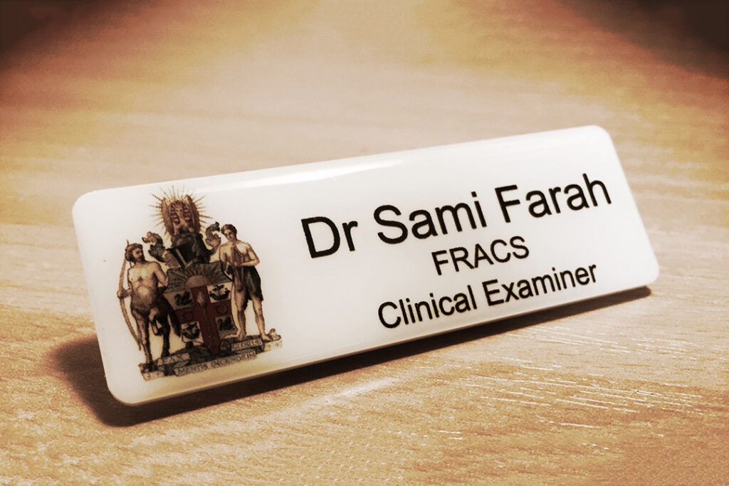 SB Farah Examiner Badge